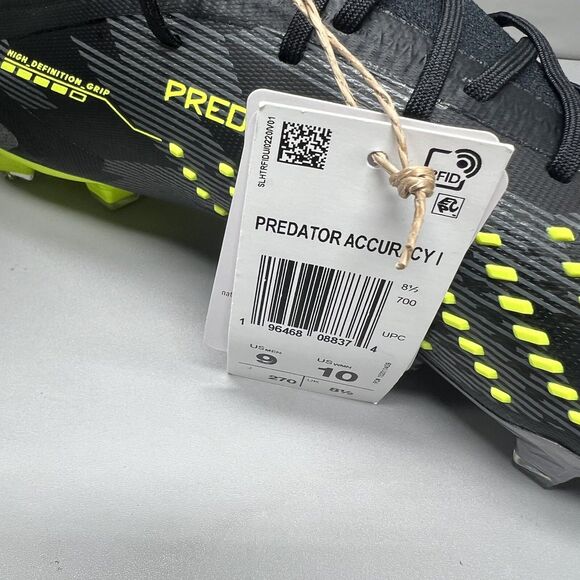 adidas Predator Accuracy.1 Low INJ Firm Ground Soccer Cleats IG0782 Men Sz 9 NEW main image 12